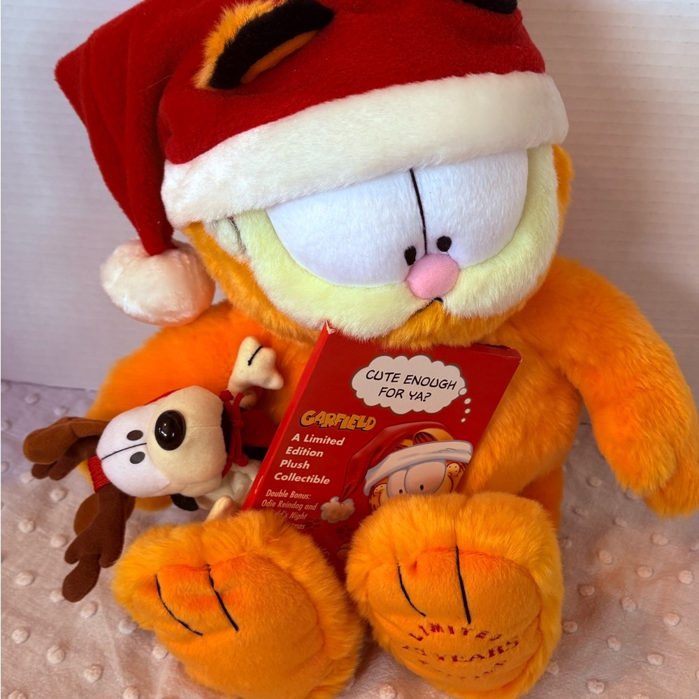 Vintage Garfield Santa Limited Edition 25yr Anniversary - Picture 2 of 14